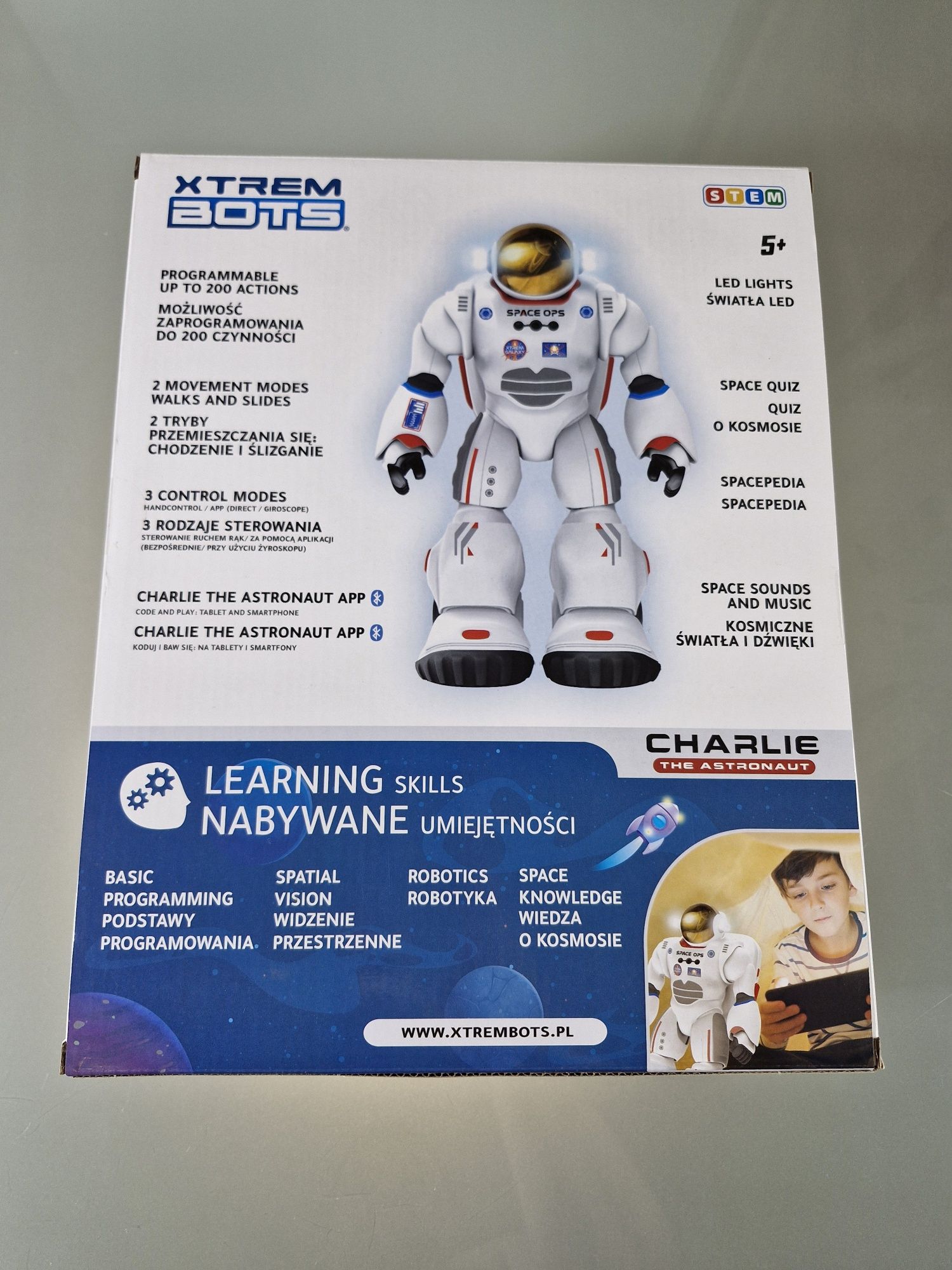 Robot Charlie Astronauta Interaktywny Nauka Programowania