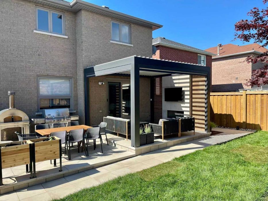 Pergola Ogrodowa 4x5 Zadaszenie Tarasu Lamele Zdalne Model PREMIUM