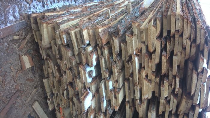 DESKI DĄB 32mm sezonowane mix obrzynane