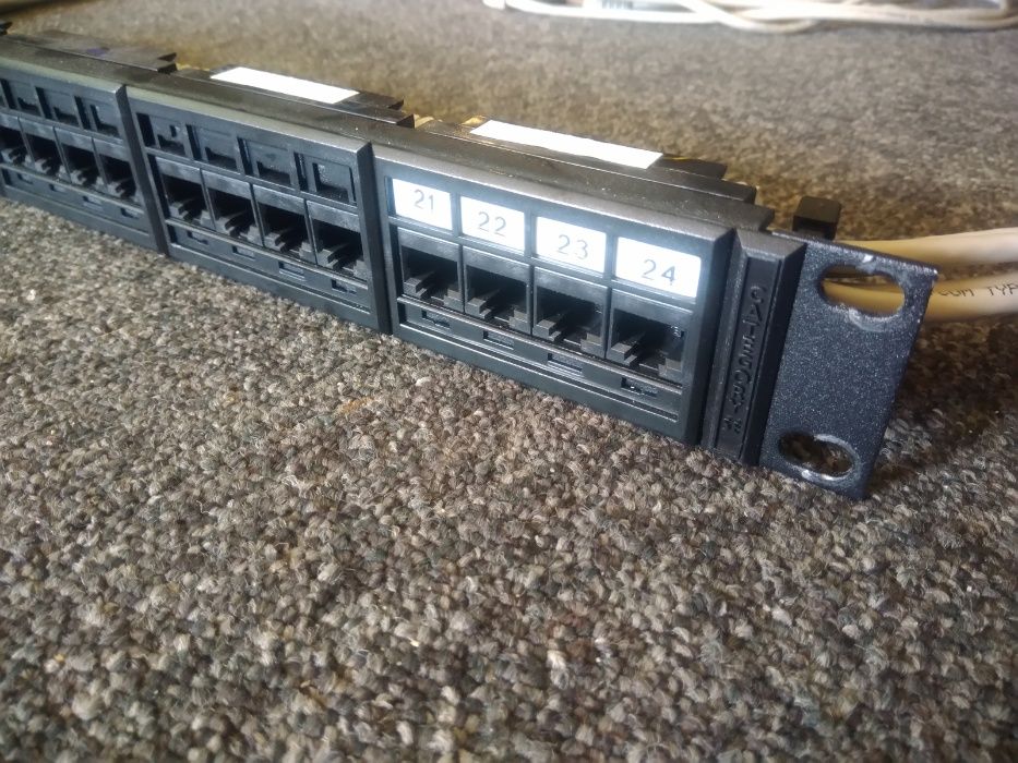 Molex 24-Port/Channel CAT5 RJ45 Patch Panel, 1 Unit, 19'' Rack64739145994882122