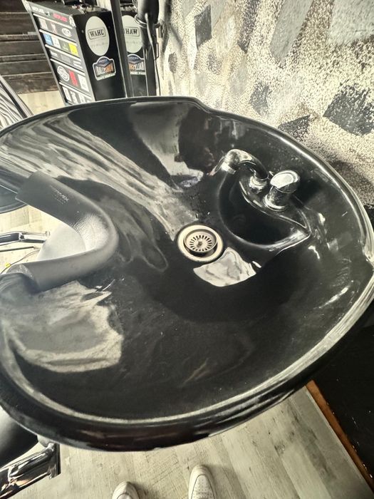 Rampa de lavagem cabeça Barbeiro ou Cabeleireiro