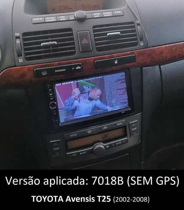 Rádio 2DIN [4+32GB] • Toyota AVENSIS (2002 a 2015) • Android T25 T27