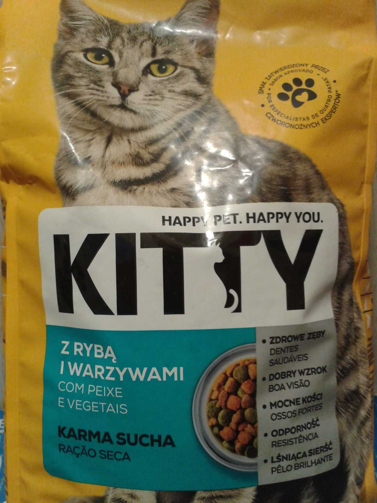 KITTY Karma sucha dla kotów z RYBĄ i WARZYWAMI 3 kg