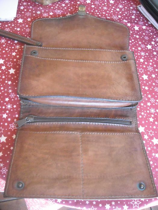 Bolsa / mala em pele vintage