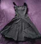Sukienka w groszki pin up goth