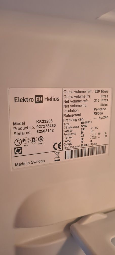 Chłodziarka lodówka gastronomiczna Elektro Helios