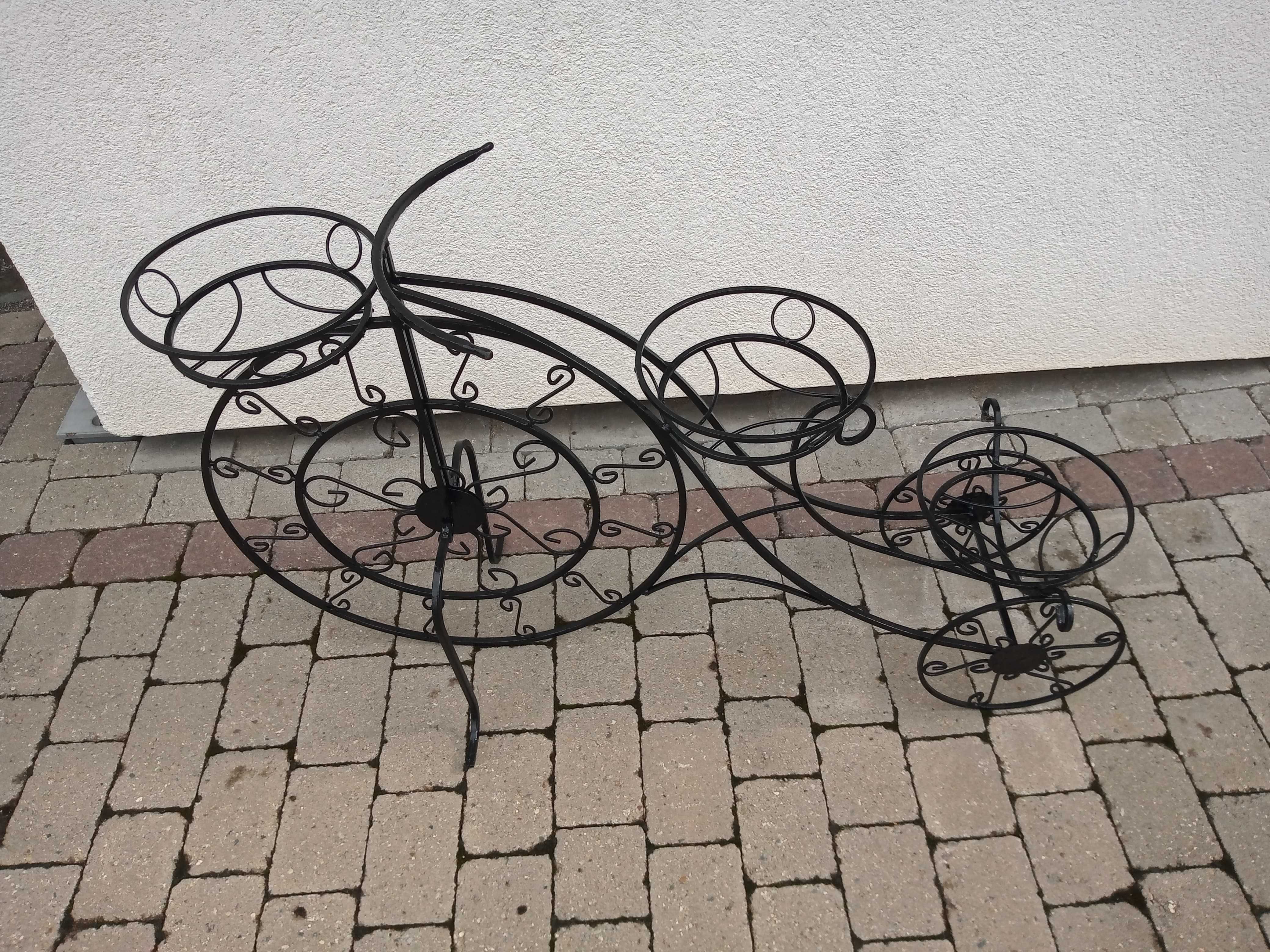 stojak na doniczki 'rower' wysokość 75cm, długość 124cm