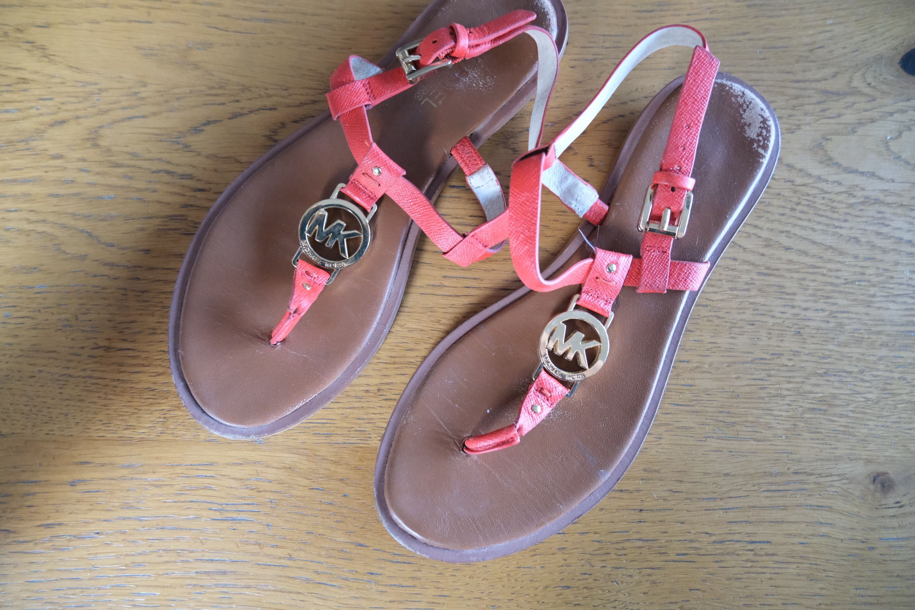sandały Michael Kors r. 36 (6) skóra czerwone