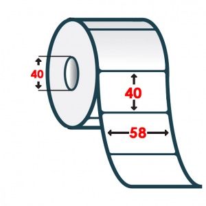 Термоетикетка 58/40