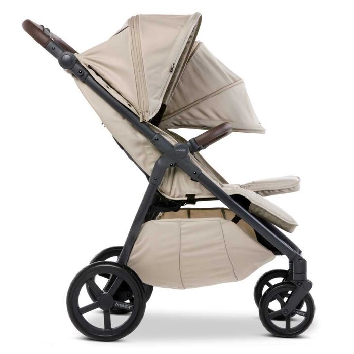 Wózek bliźniaczy spacerowy MAST M TWIN X kolor LION - beżowy Nowość