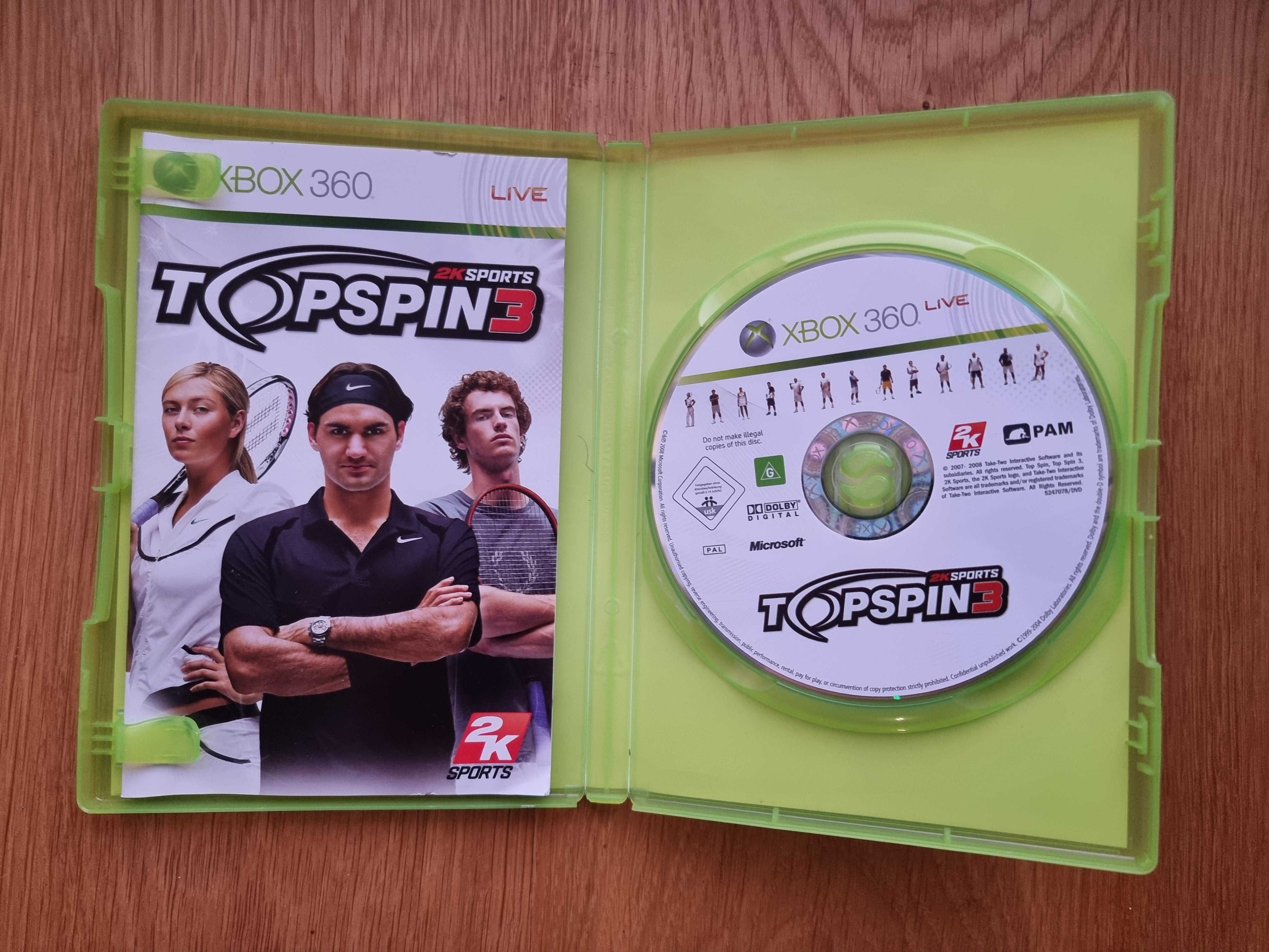 TOP SPIN 3 Xbox 360