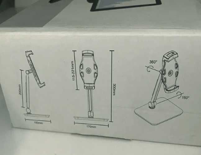 Suporte Profissional para Tablet ou Ipad – Base Pesada e Estável