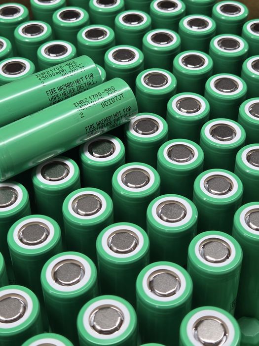 Нові елементи Samsung 50s ном.напруга 3,60V, роб.напруга 2,95V–4,2V