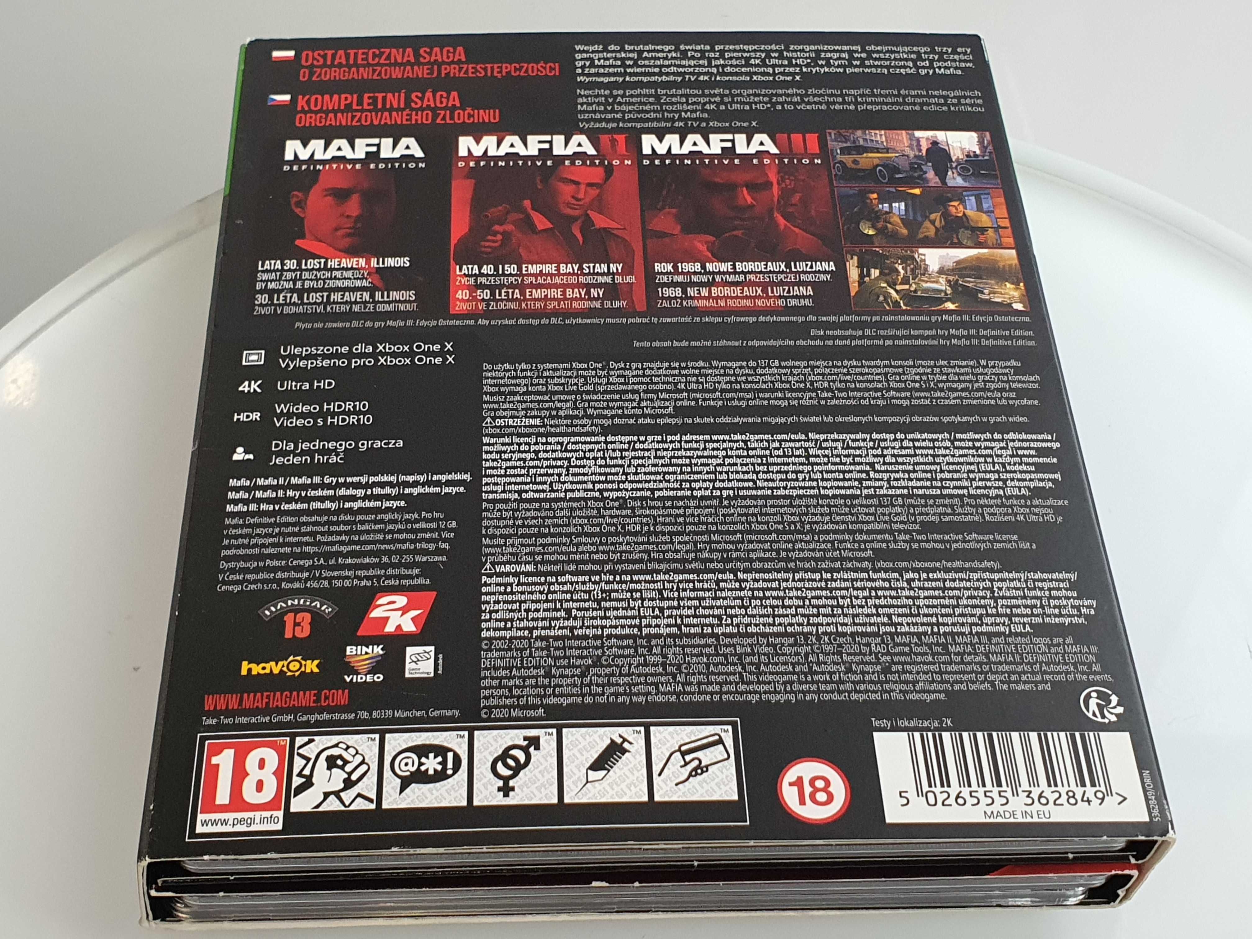 Mafia Trilogy 3 Gry Mafia I Mafia II Mafia III Xbox One Sklep Zamiana