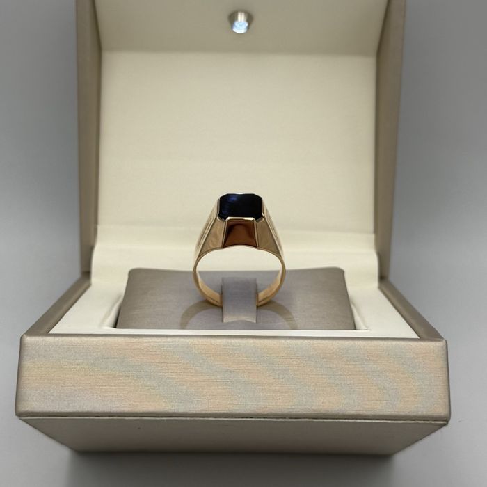 Złoty sygnet z onyxem • WARMET • 585• roz.24 • Lombard Halogsm Łódź •