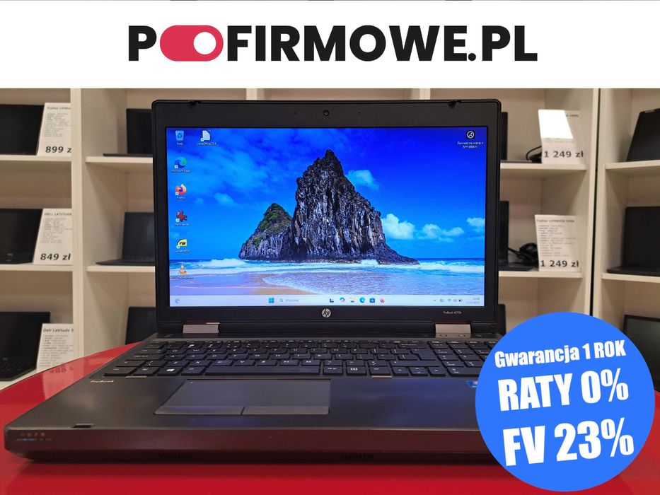 15" Tani Laptop HP ProBook 6570b i3 8GB DVD SSD Win11 VGA Kamera