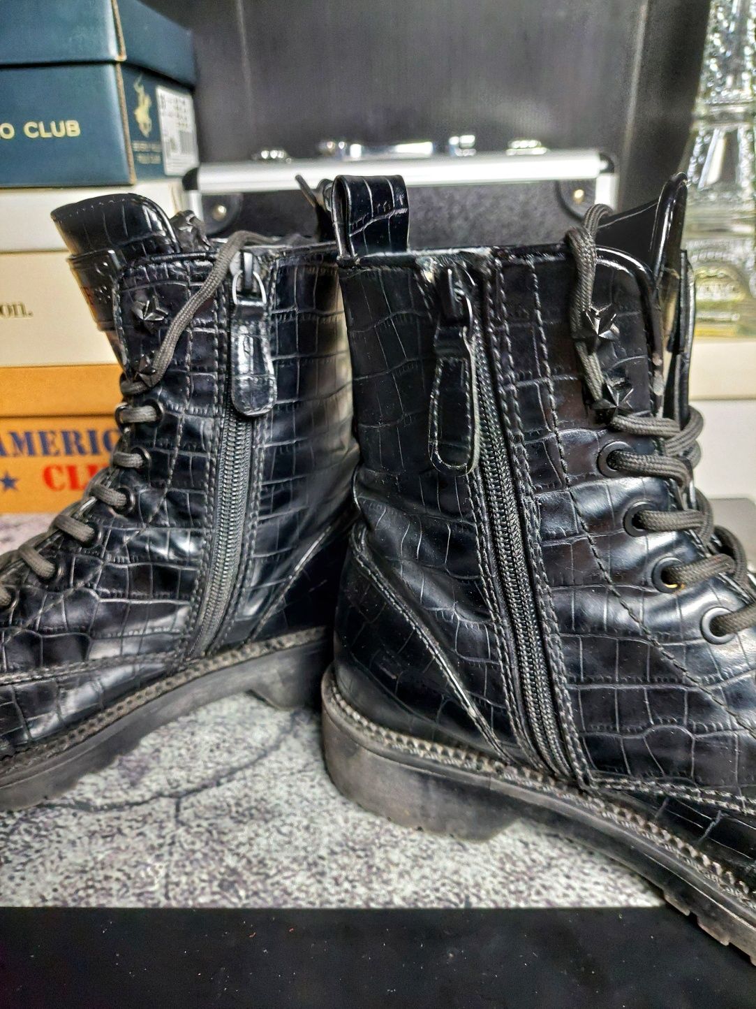 Buty Trapery trzewiki Guess Talisi Czarne