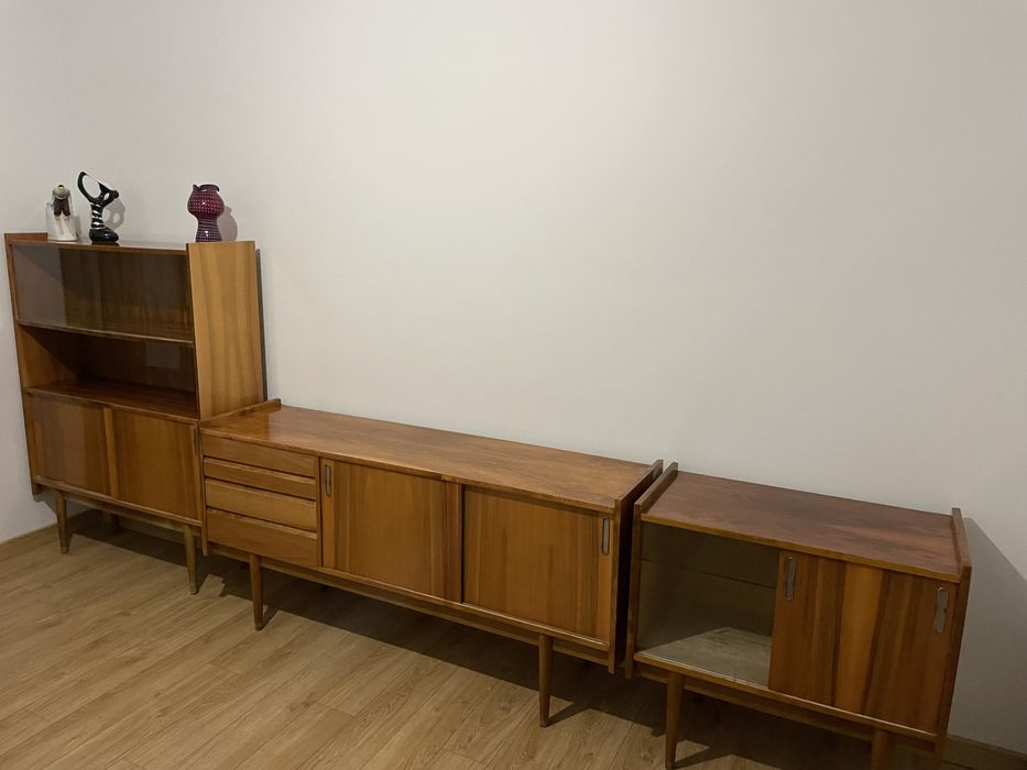 Meble Bytomskie PRL biblioteczka x2  barek vintage design