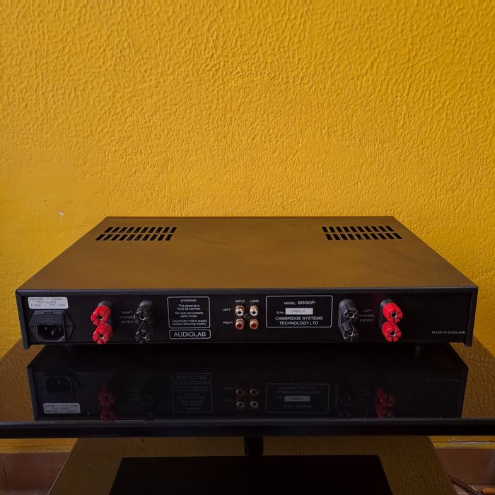 Audiolab 8000c e 8000p preamplificador e amplificador
