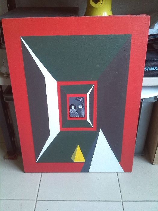 Quadro abstrato - 60x45cm