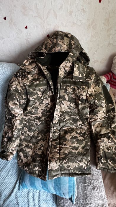 Зимовий пуховик/бушлат ЗСУ, піксель, 44 розмір
