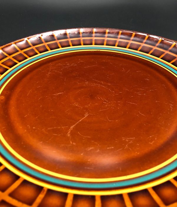 Patera/duży talerz fason Sylwia tzw. "kratka", ZPS Pruszków, PRL