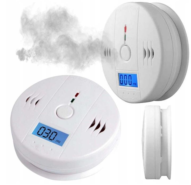 CZUJNIK CZADU GAZU CO lcd wykrywacz tlenku węgla detektor certyfikat