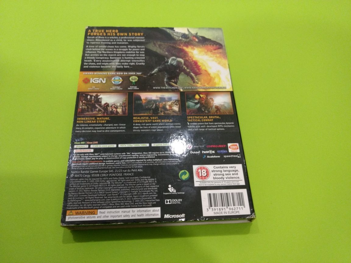 The Witcher 2 Assassins of Kings Enhanced Edition xbox 360 / one / x