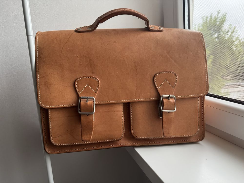 Tornister totva skorzana vintage
