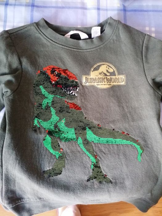 Sweat Jurassic World com Lantejoulas Interativas