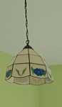 Lampa witrażowa, wisząca, vintage, typ Tiffany, żyrandol, kwiat
