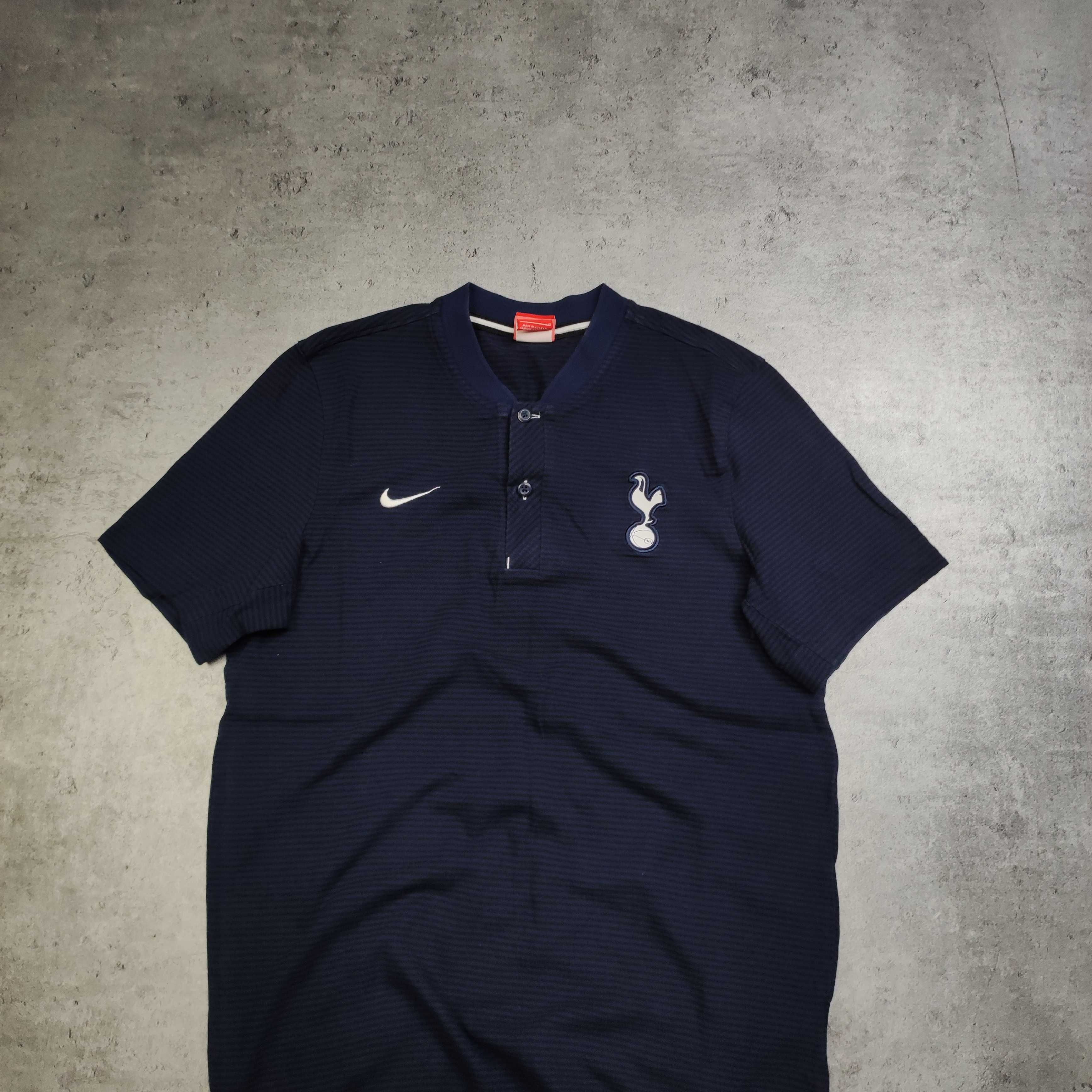 MĘSKA Koszulka Bawełna Casual Kołnierzyk Tottenham Londyn Nike Footbal