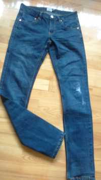 Spodnie jeans c. niebieski 157 Rocket Lager 30/32 dżinsy M slim