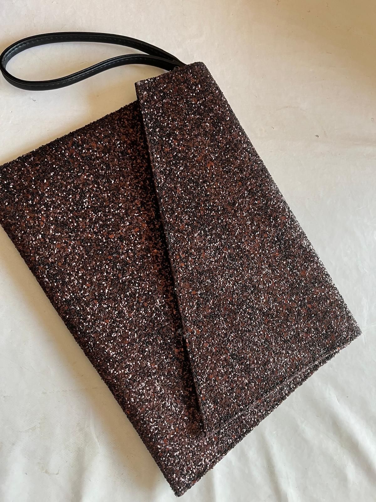 Bolsa castanha prateada Primark
