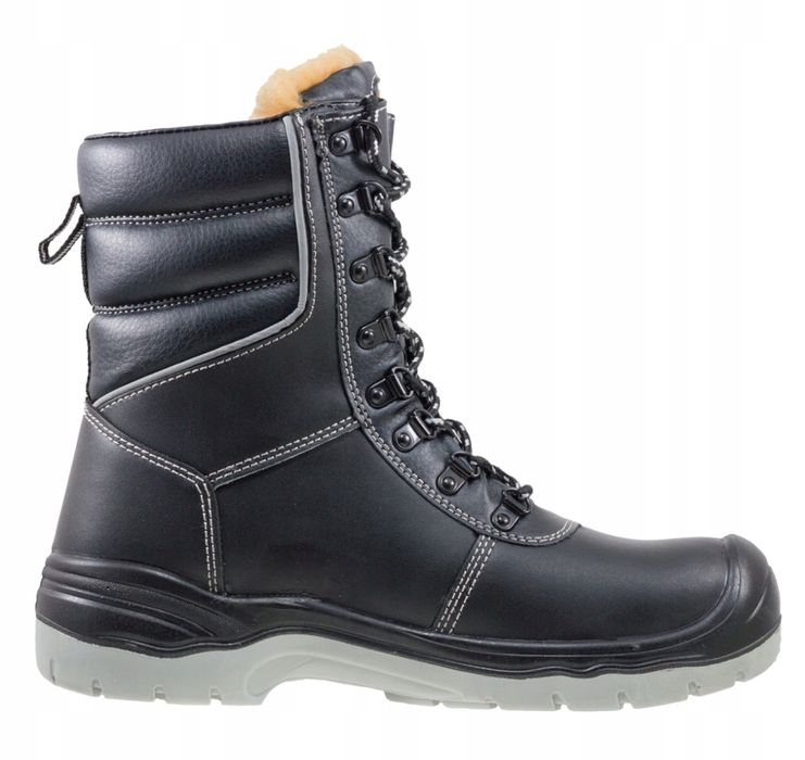 Buty Robocze Zimowe Trzewiki Wysokie Ocieplane Wodoodporne 39-46