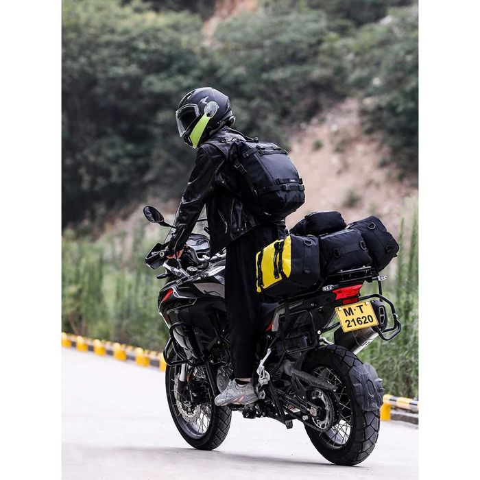Bolsa Banco Traseiro Moto 10L/20L/30L - Impermeável Fixação por Fitas