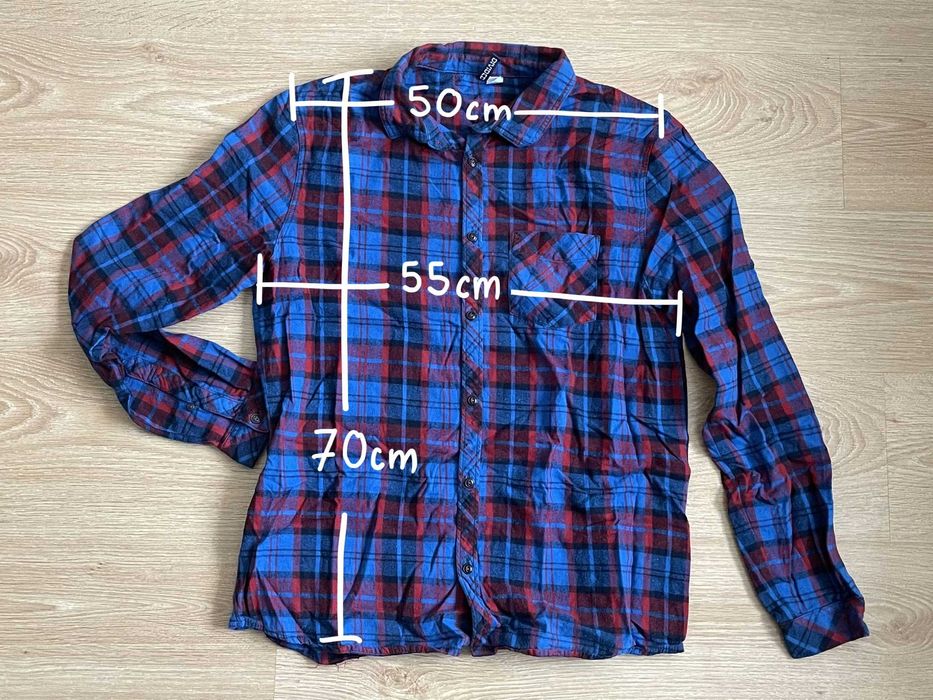 Camisa Flanela Axadrezada H&M, L