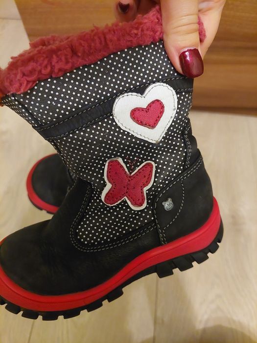 Buciki kozaki zimowe Lasocki Kids 22  skóra