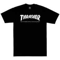 Чорна футболка Thrasher Skateboard Magazine унісекс Трешер Трэшер