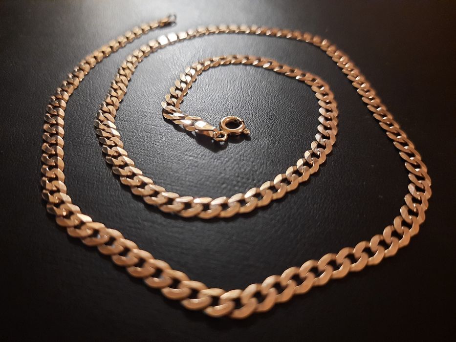 Złoty łańcuszek 375 ZŁOTY łańcuch 50cm HIT!!!