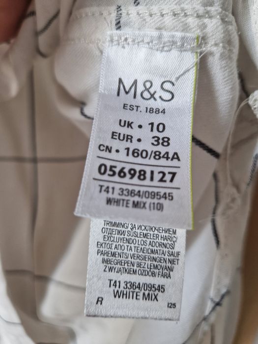 Koszula flanelowa Biała w kratkę