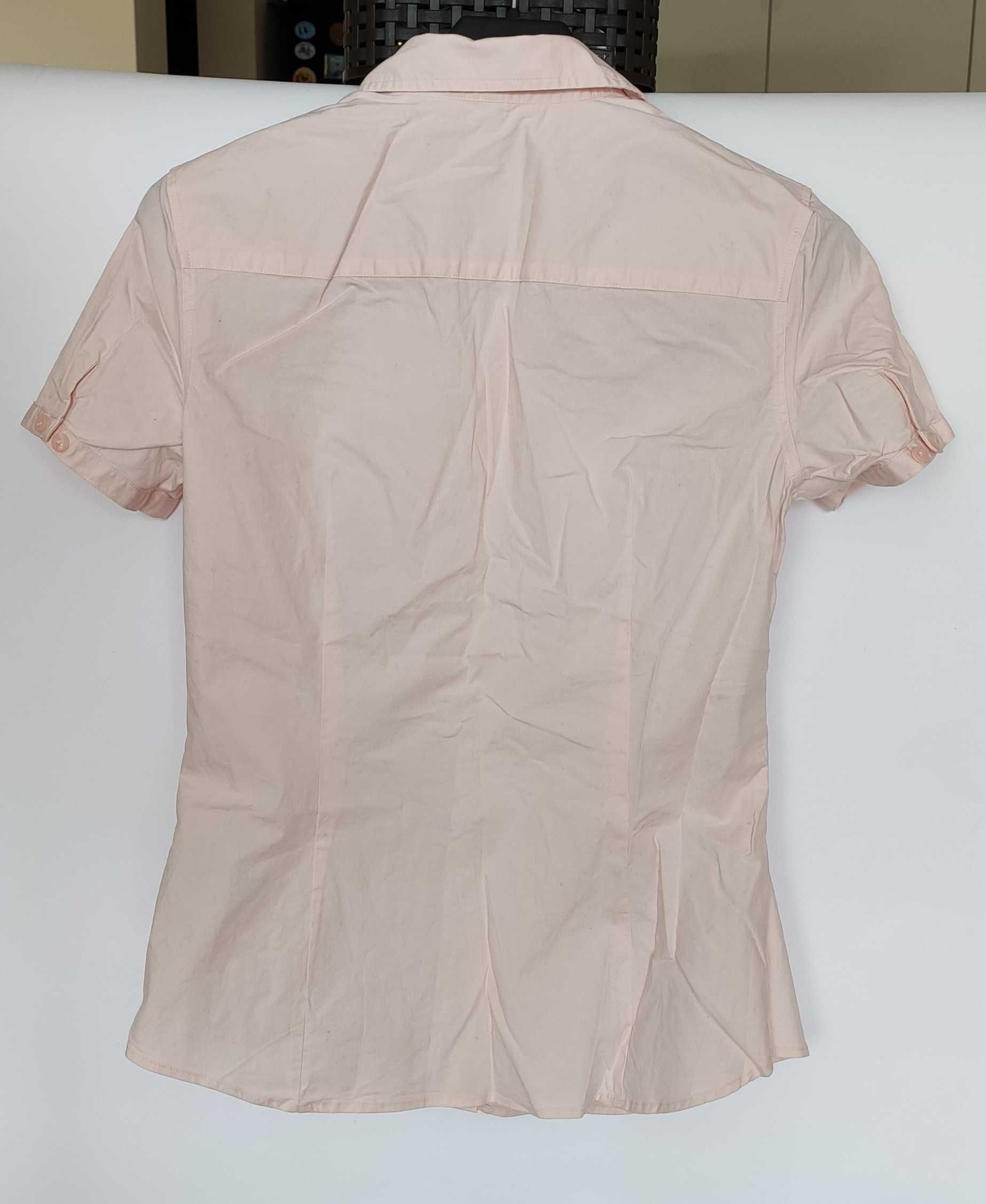 Bluzka koszulowa Montego bladoróżowa rozmiar S
