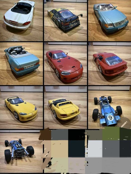 Modele, gry, aparat, zestaw box mix, kubki, gadżety.