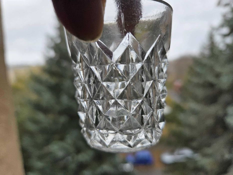 PRL Zestaw 6 sztuk kieliszków Ząbkowice (romby)