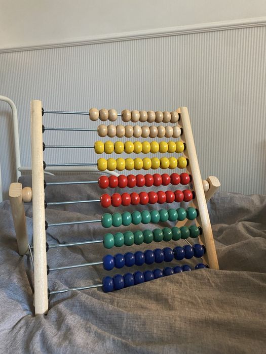 Liczydło drewniane ikea kolorowe