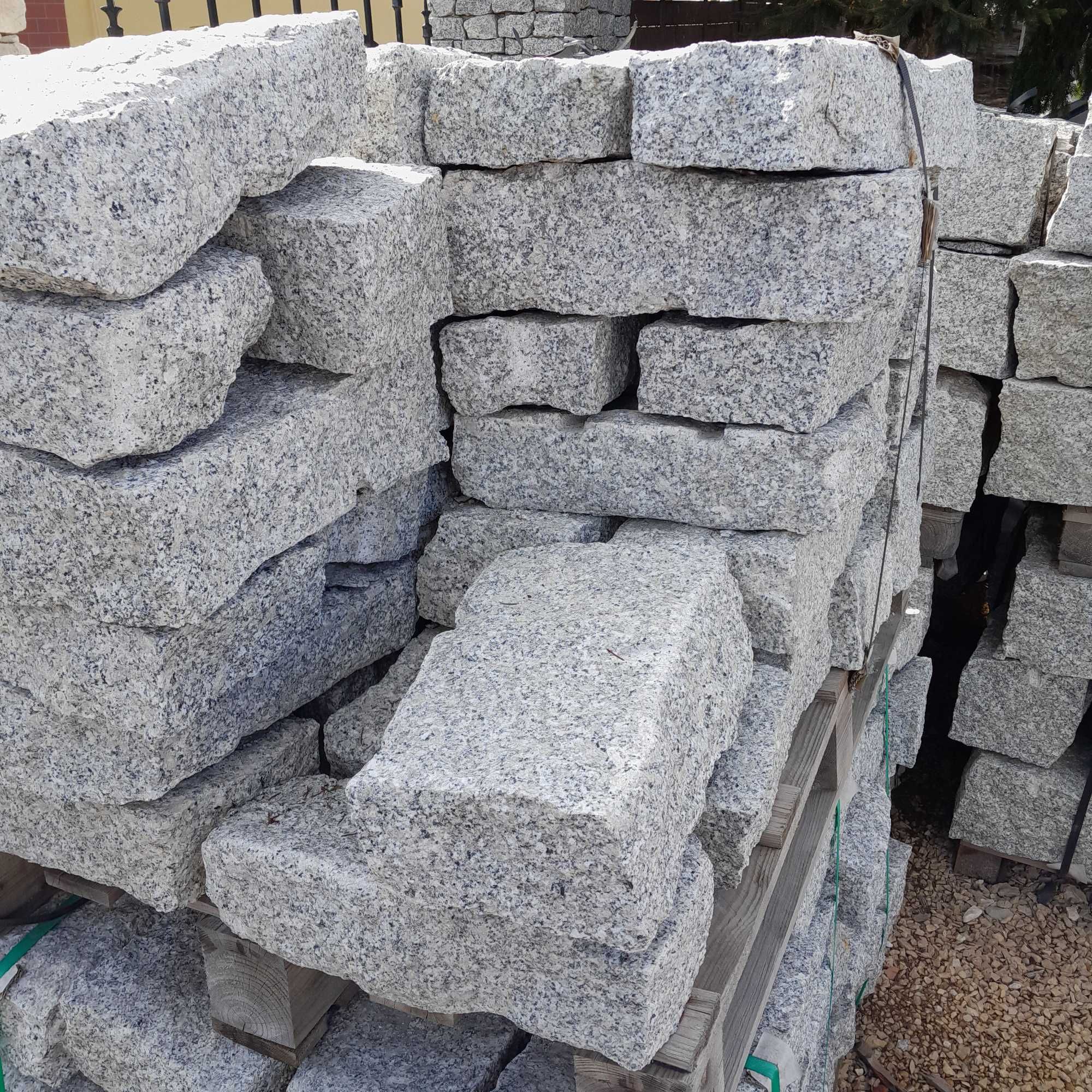 Kamień Murowy Granit Szary 20/20/40 cm- murki, skarpy, schody ogrodowe