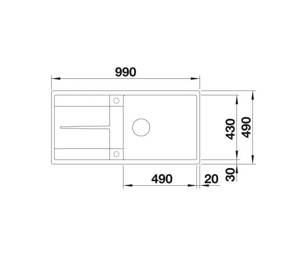 Zlew Blanco Metra XL 6S F