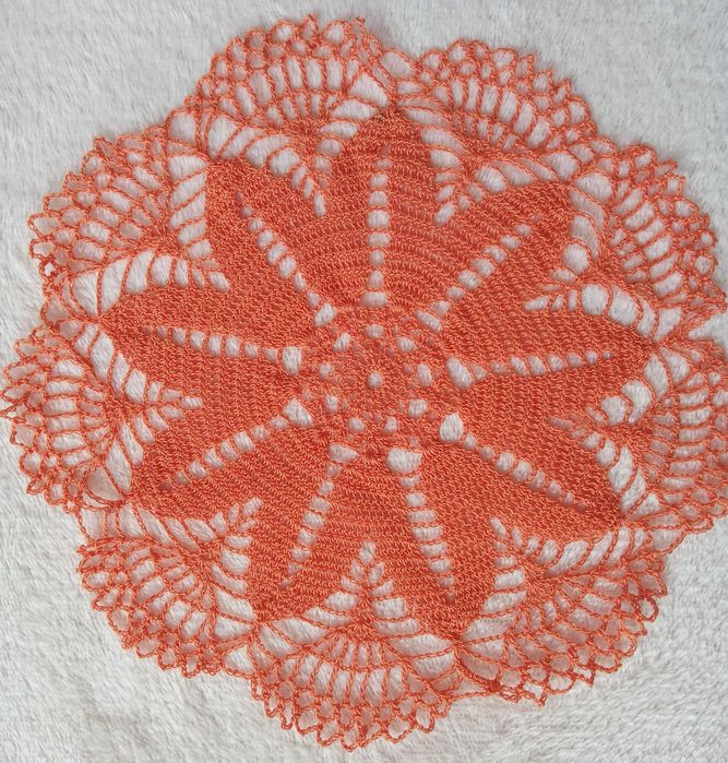 Serwetki wykonane na szydełku - 2 sztuki