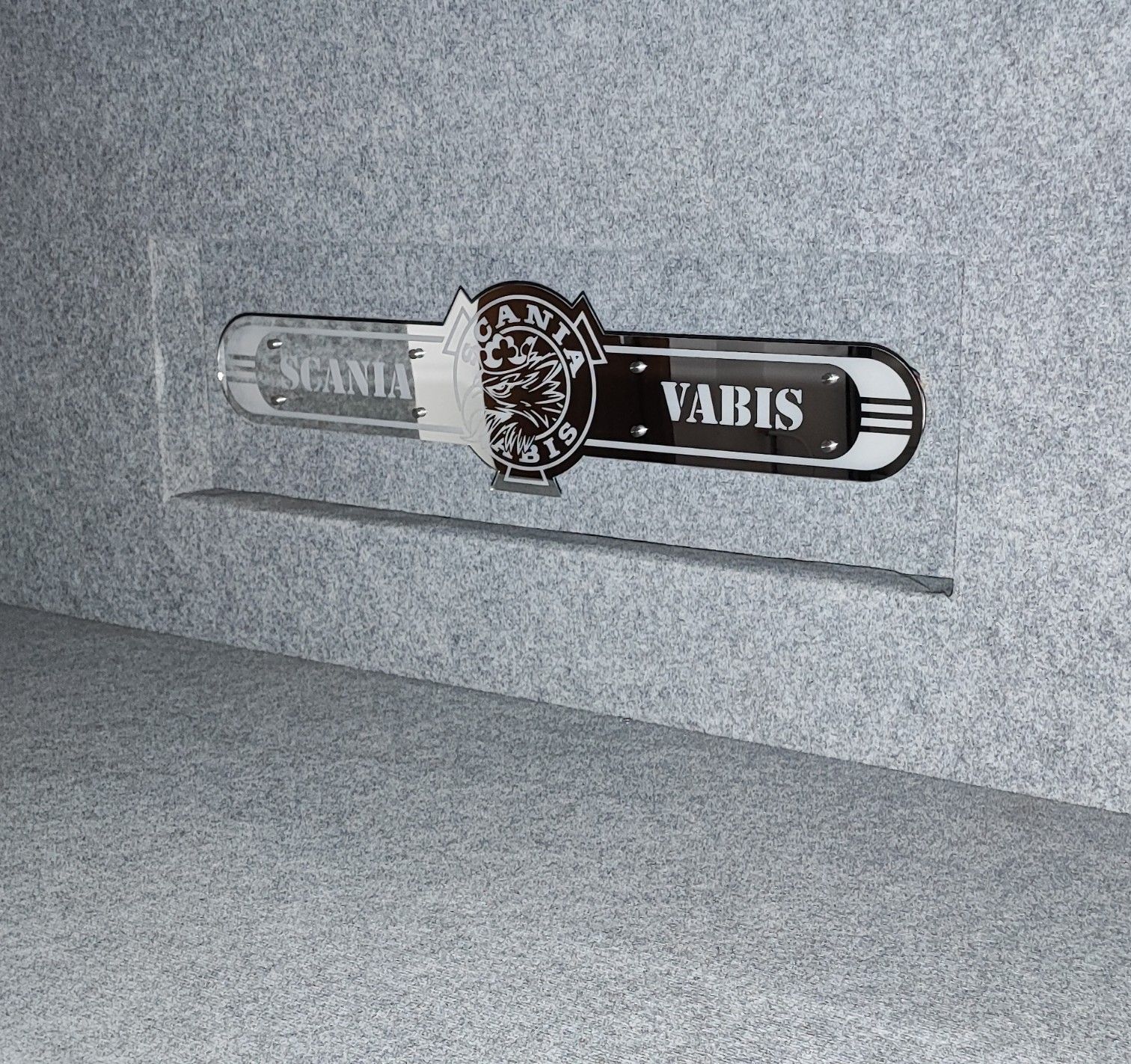 Scania Vabis  Lustro LED  na tylną ścianę, nad łóżko S01-RGB