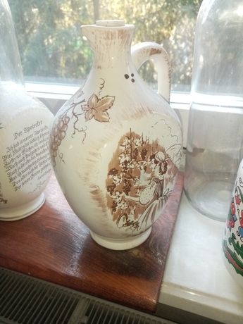 Butelka kolekcjonerska włoska ceramika